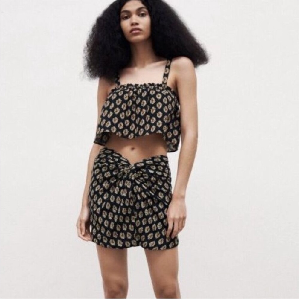 Zara top and skirt set size medium